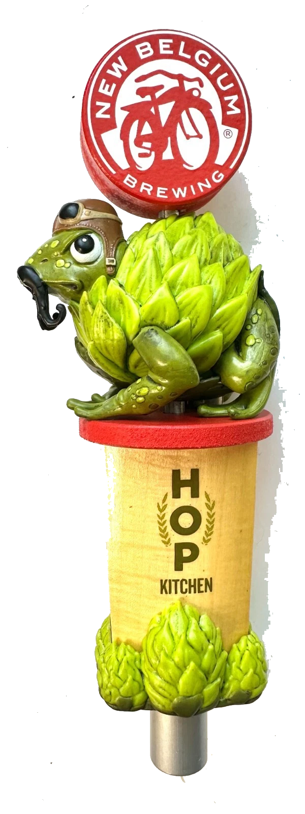 New Belgium Hop Kitchen Frog Tap Handle
